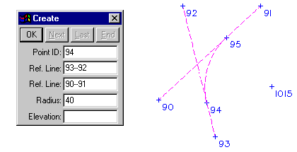 Arc by Tangents and Radius