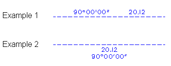 Bearing to left example