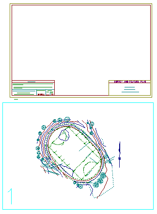 Plan Frame Pasted into the Drawing