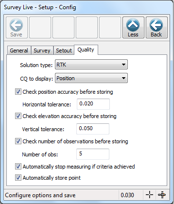 GNSS Configure Quality