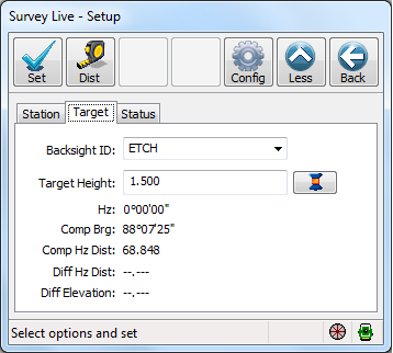 Total Station Setup Target