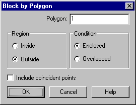 The Polygon By Block Toolbar