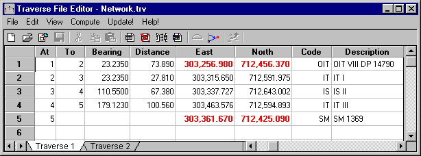 Traverse File Editor - Traverse 1