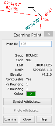 Examine Point Dialog Box