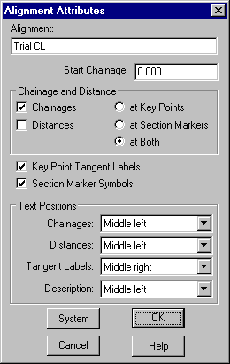 Alignment Attributes Dialog Box