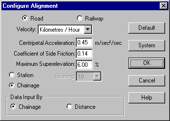 Configure Alignment Dialog Box