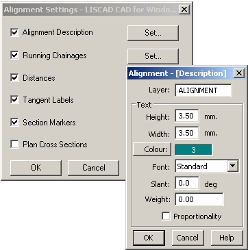 Alignment Dialog Box