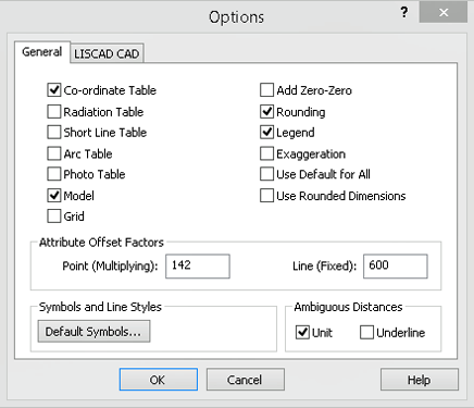 Options Dialog Box