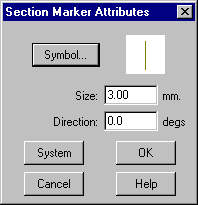 Section Marker Attributes Dialog