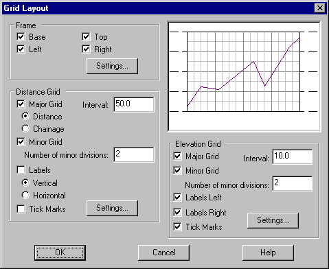 The Grid Layout Dialog