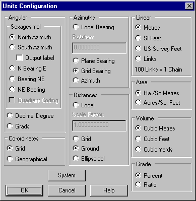 Units Config Dialog