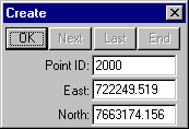 Create Point 2000 Dialog Box