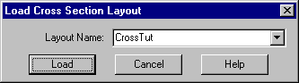 Load Cross Section Layout Dialog