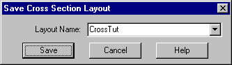 Save Cross Section Layout Dialog