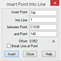 Inserted Point dialog Box