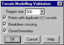 Terrain Modelling Validation