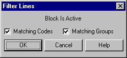 Filter Line Dialog