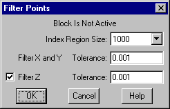 Filter Points Dialog