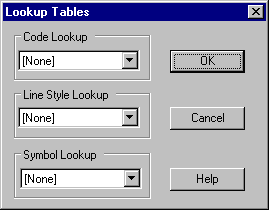 Lookup Tables Dialog