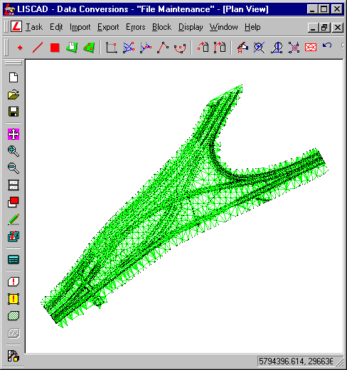 Plan View Of Imported File