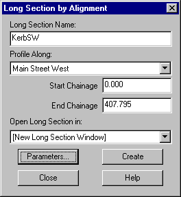 Long Section By Alignment