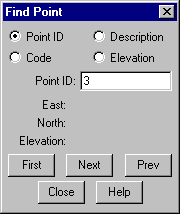 Find Point Dialog Box