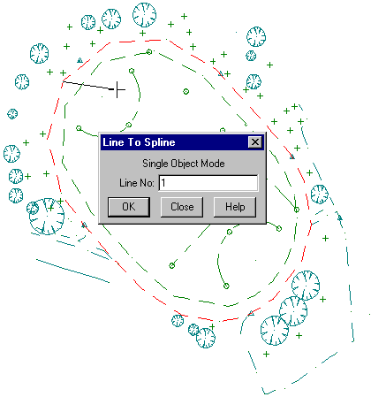 Showing Line To Spline Being Used