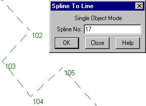 Showing Line To Spline Being Used