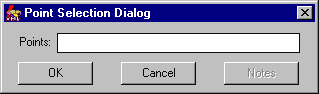 Point Selection Dialog