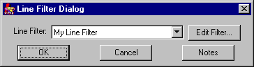 Line Filter Dialog
