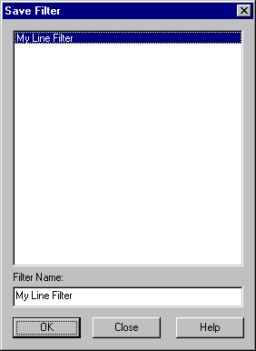 Save Filter Dialog