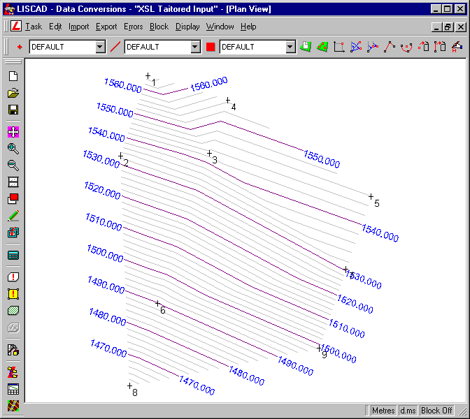 Plan View Of The Imported File