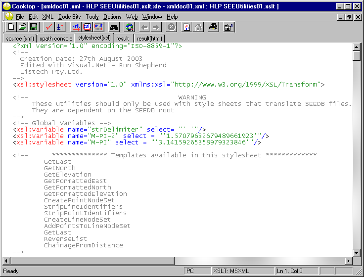 Sample Style Sheet Shown In Cooktop