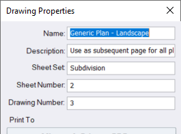 Drawing properties