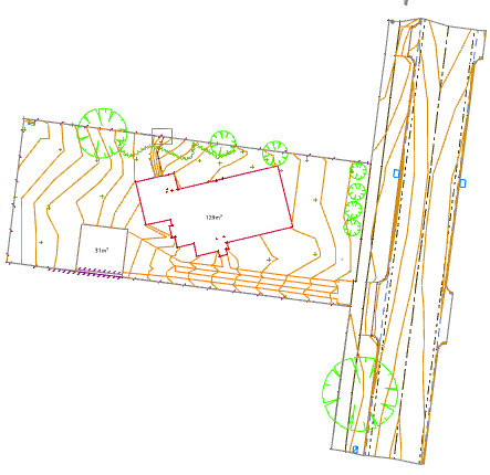 Display contours