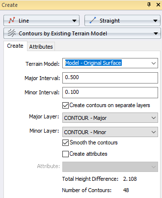 Create contours
