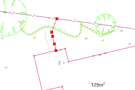 Selected breakline