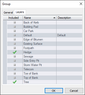 Select layers