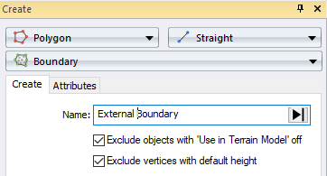 Create boundary